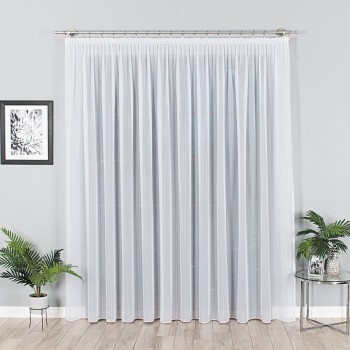 Firana  woalowa do salonu 500x240 cm - gotowa na taśmie 