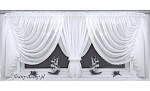 Firana  woalowa OFELIA  z kokonem - szer.750x180 cm