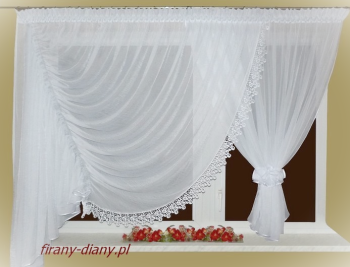 Firana OTYLIA z kokonem – 450x170 cm