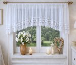  Lambrekin do kuchni Łuk szer.350x65 cm, gipiura 20 cm - etamina