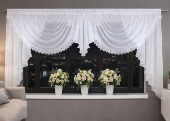 Lambrekin IZA z gipiurą karnisz od 230 do 250 cm