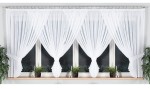 Firana do salonu NATALIA 2 kokony – woalowa, elegancka, szerokość 750 cm