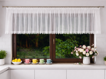 Lambrekin  woalowy do kuchni szer.600x60 cm - gipiura  5 cm 