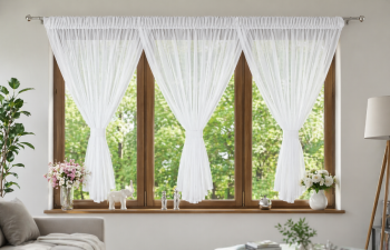 Firana  woalowa 3 kokony szer. 600 cm