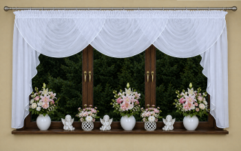 Lambrekin do kuchni KINGA 3 wody -  karnisz  290 do 320 cm 