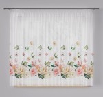 Firana Atena, woal w kwiaty  z ołowianką - na metry